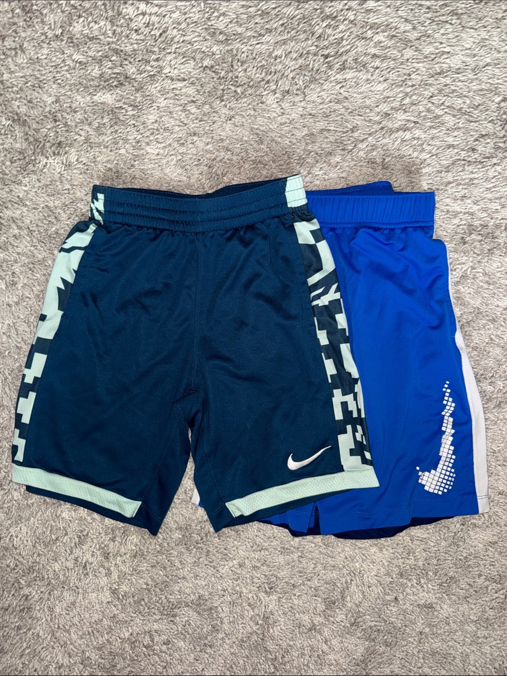 Nike Kids' Navy & Royal Blue Athletic Shorts Set